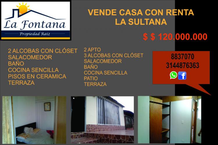 CASA CON RENTA EN LA SULTANA - $ 120.000.000