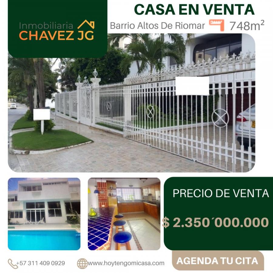 Foto Casa en Venta en Altos de Riomar, Barranquilla, Atlántico - $ 2.350.000.128 - CAV192245 - BienesOnLine