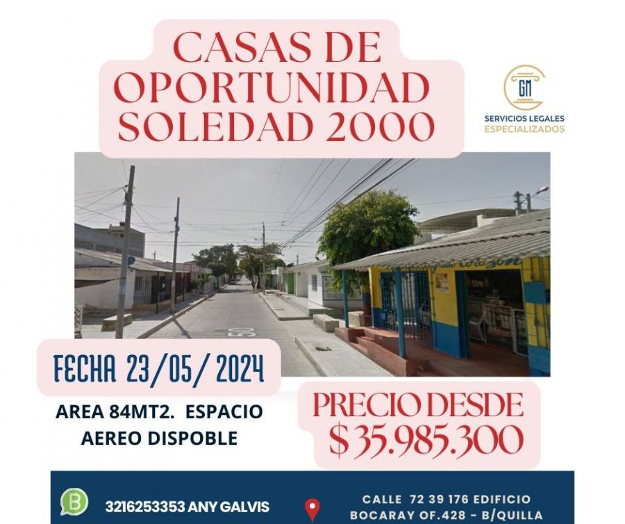 Foto Casa en Venta en SOLEDAD 2000, Soledad, Atl?ntico - $ 35.985.300 - CAV209302 - BienesOnLine
