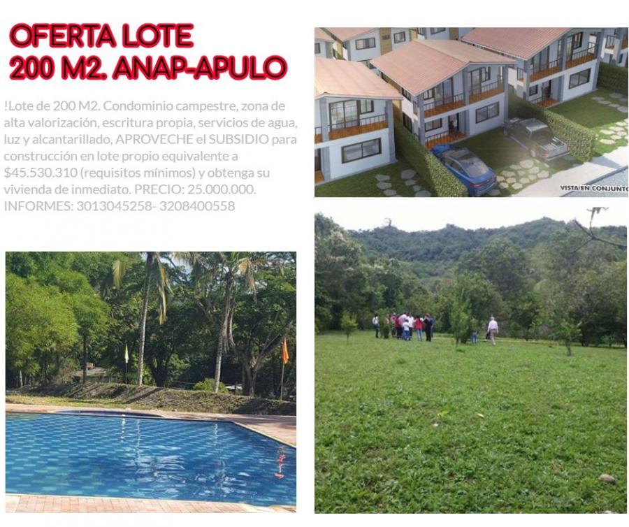 Foto Lote en Venta en apulo, anapoima, Cundinamarca - $ 25.000.000 - LOV170481 - BienesOnLine