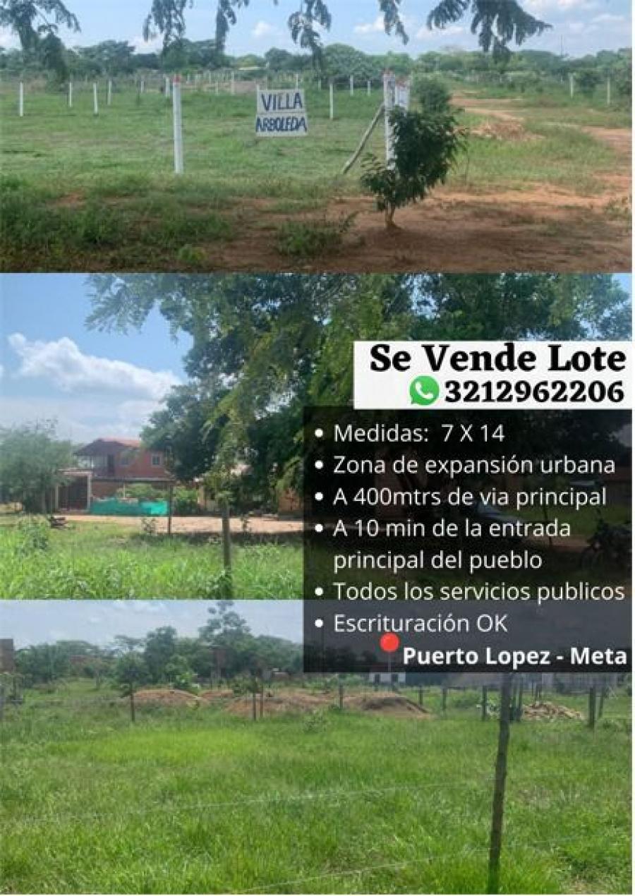 Foto Lote en Venta en Puerto López, Meta - 68 hectareas - $ 25.000.000 - LOV194757 - BienesOnLine