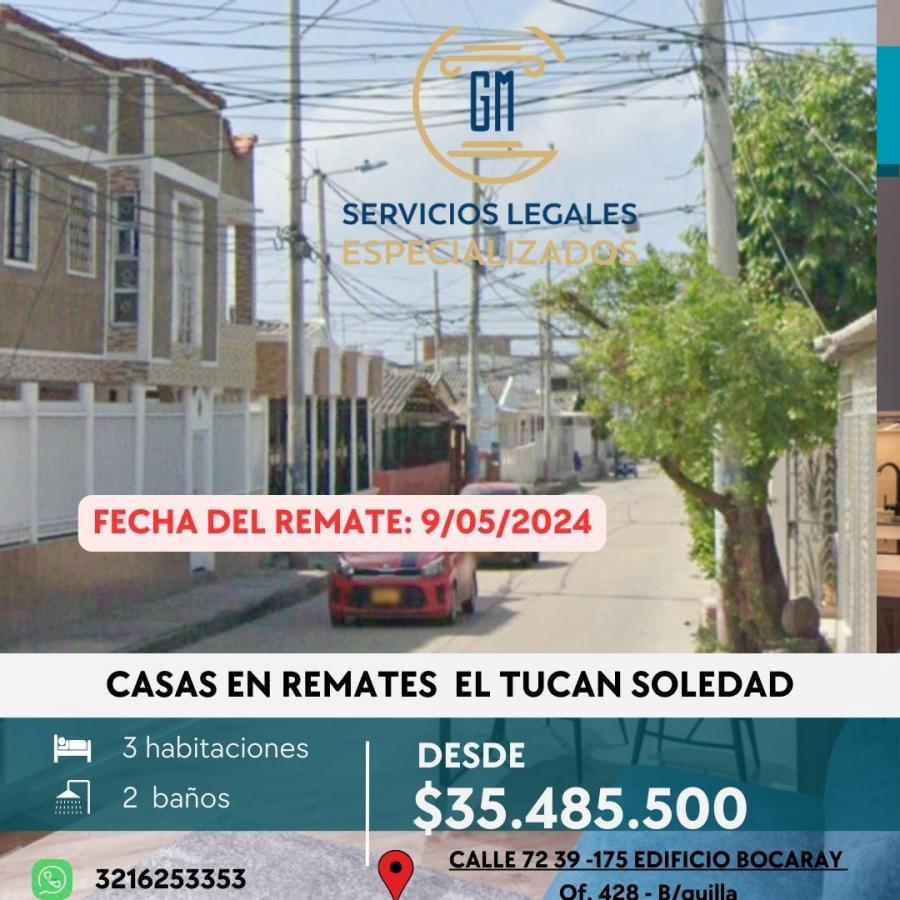 Foto Casa en Venta en EL TUCAN, Soledad, Atl?ntico - $ 35.485.500 - CAV209171 - BienesOnLine