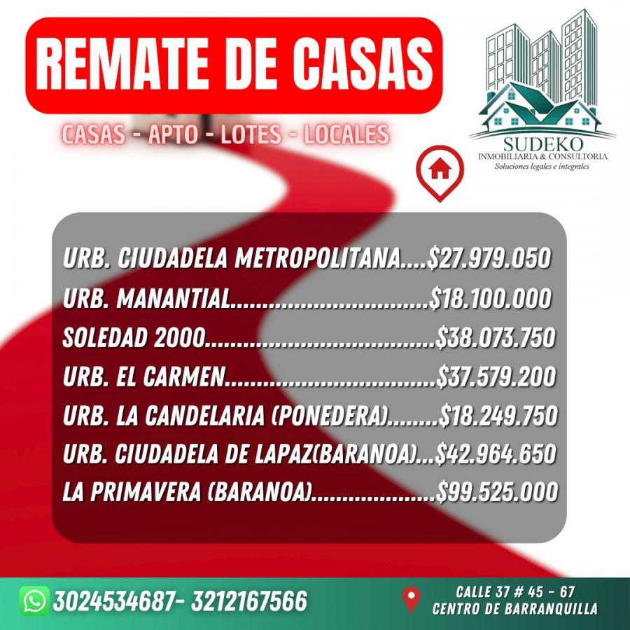 Foto Casa en Venta en Barranquilla, Atlántico - $ 19.999.998 - CAV207319 - BienesOnLine