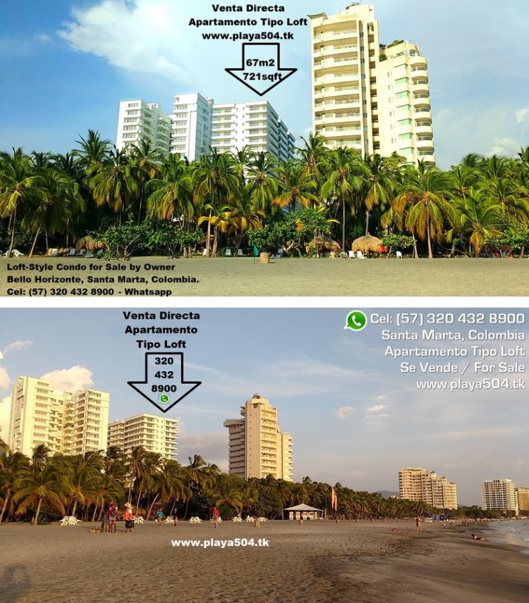 Vendo Apartamento Tipo Loft en Exclusiva y Amplia Playa Resort. (67m2) (1h/2b/1p)  For Sale by owner