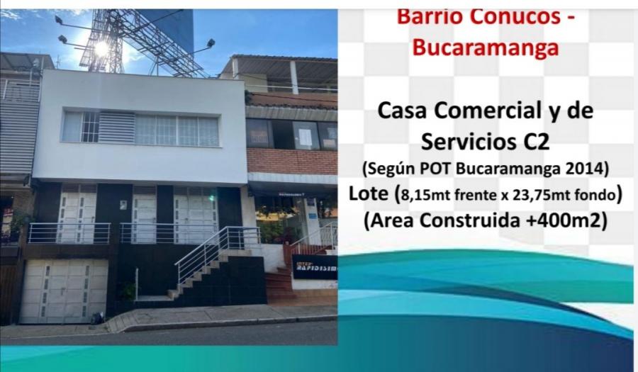 Vendo casa comercial conucos bucaramanga