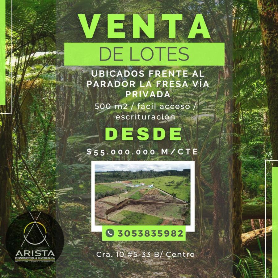 VENTA DE LOTES CAMPESTRES