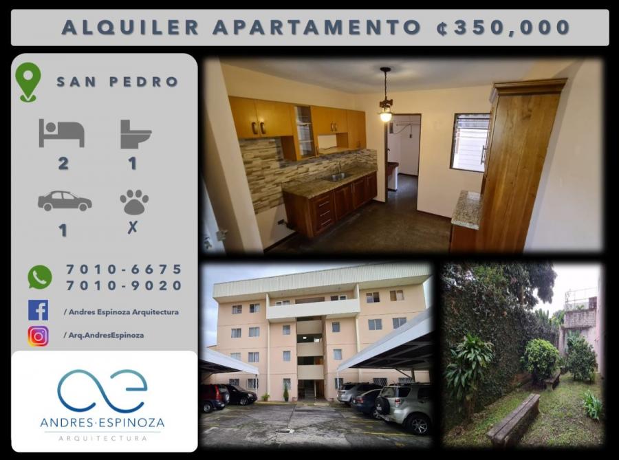 Foto Apartamento en Alquiler en San Pedro, San Jos - ¢ 350.000 - APA28388 - BienesOnLine