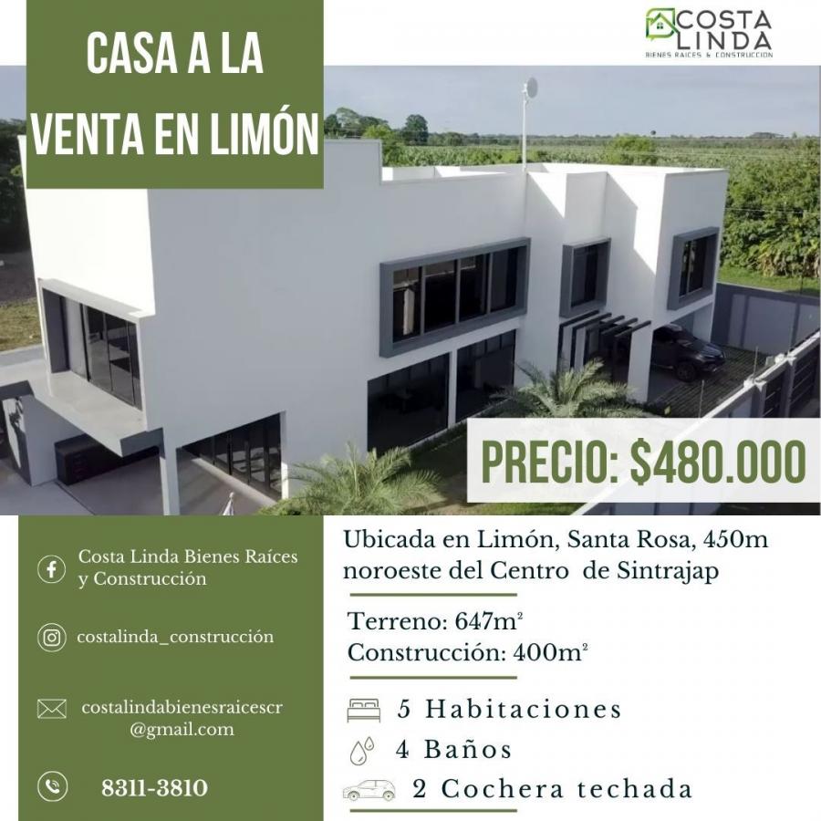 Foto Terreno en Venta en Santa Rosa, Limón, Limón - U$D 480.000 - TEV119239 - BienesOnLine