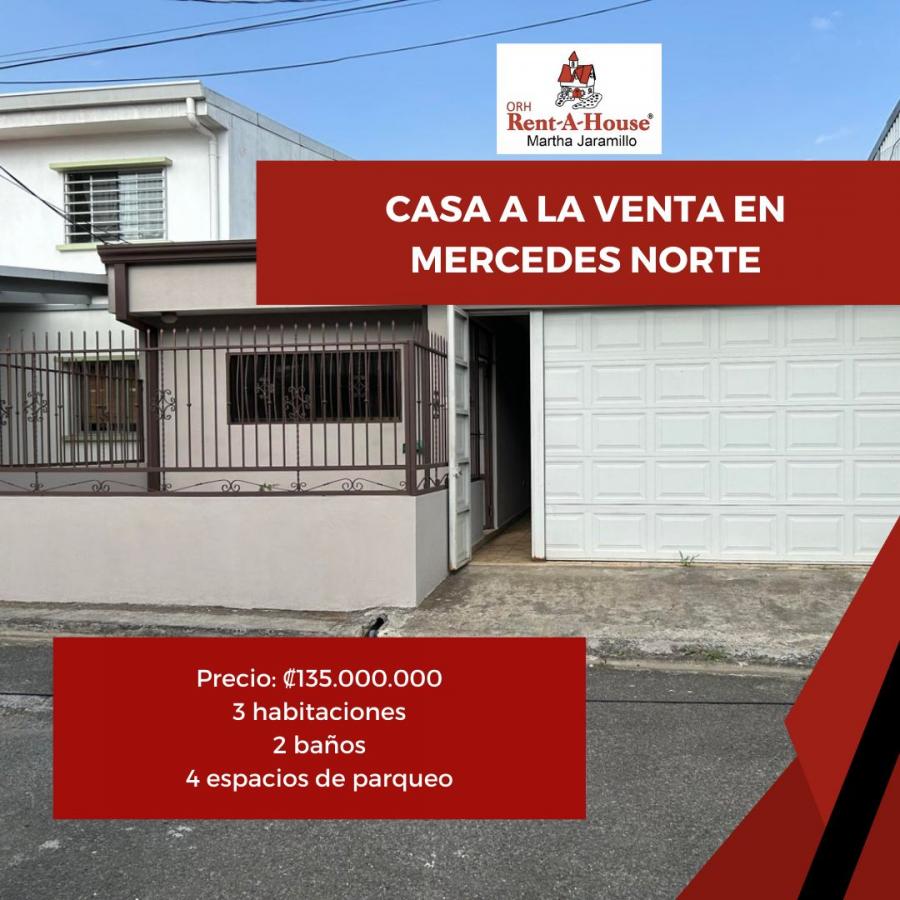 Foto Casa en Venta en Mercedes, Heredia - ¢ 1.350.000 - CAV95824 - BienesOnLine
