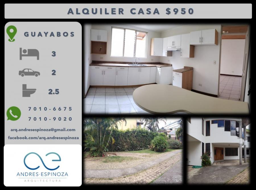 Foto Casa en Alquiler en Curridabat, San Jos - U$D 950 - CAA21936 - BienesOnLine