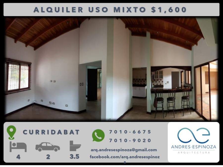 Foto Casa en Alquiler en Curridabat, San Jos - U$D 1.600 - CAA21820 - BienesOnLine