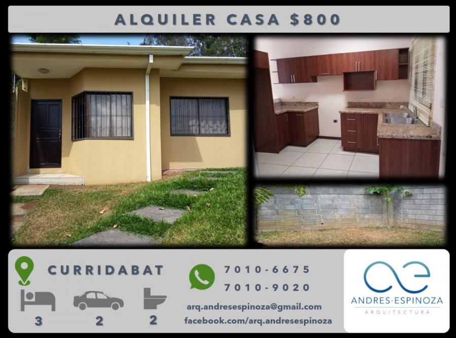 Foto Casa en Alquiler en Curridabat, San Jos - U$D 800 - CAA21884 - BienesOnLine