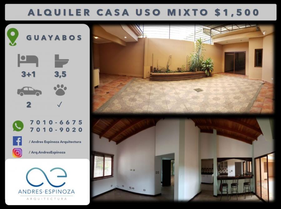 Foto Casa en Alquiler en Montes de Oca, San Jos - U$D 1.000 - CAA23872 - BienesOnLine