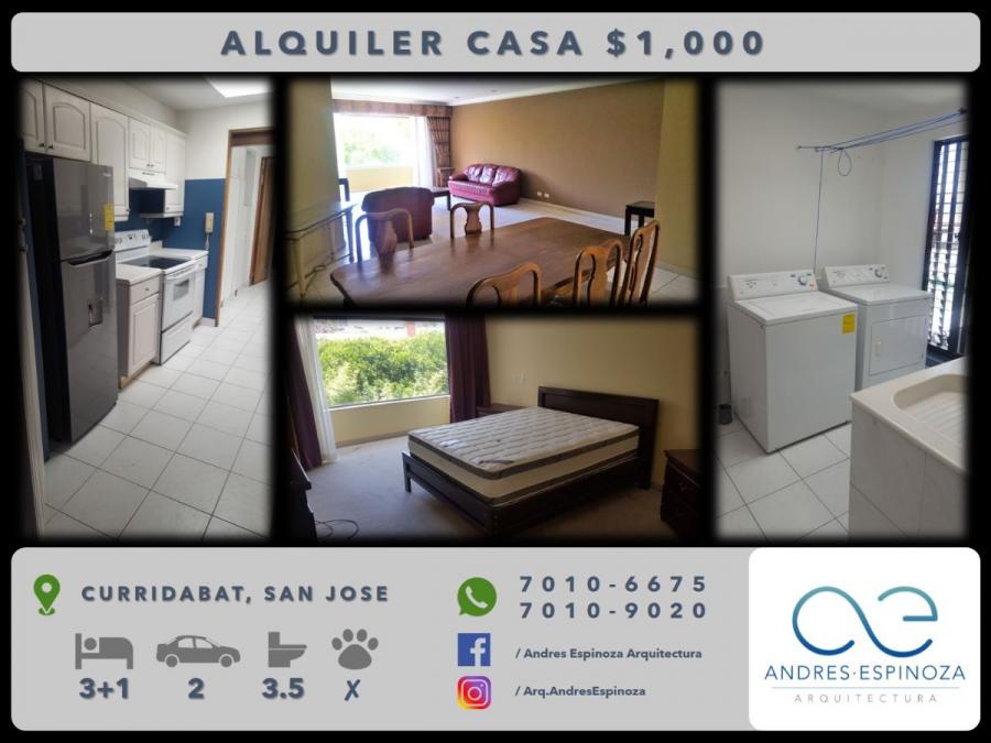 Foto Casa en Alquiler en Curridabat, San Jos - U$D 1.000 - CAA22517 - BienesOnLine