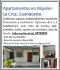 Apartamento en Alquiler en  La Cruz