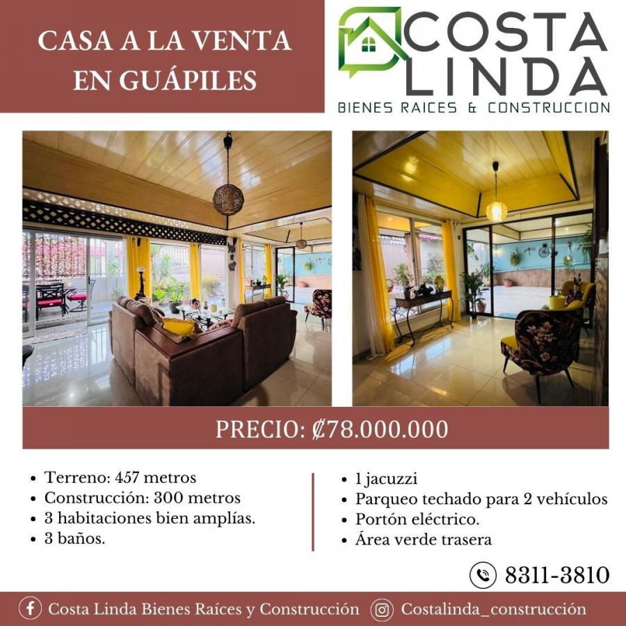 Foto Casa en Venta en Los Maderos, Gupiles, Limn - ¢ 78.000.000 - CAV90615 - BienesOnLine