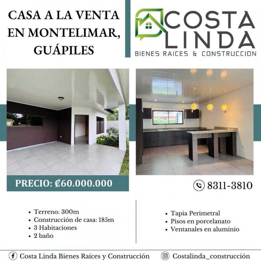 Foto Casa en Venta en Montelimar, Gupiles, Limn - ¢ 60.000.000 - CAV77317 - BienesOnLine