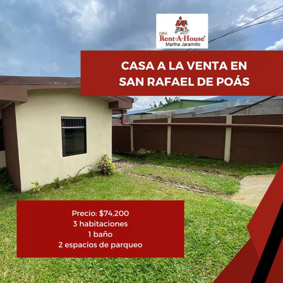 Foto Casa en Venta en Pos, Alajuela - U$D 74.200 - CAV93263 - BienesOnLine