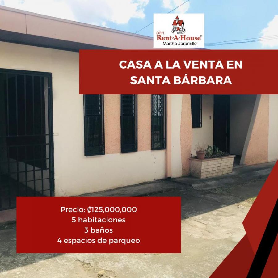 Foto Casa en Venta en Santa Brbara, Heredia - ¢ 125.000.000 - CAV92643 - BienesOnLine