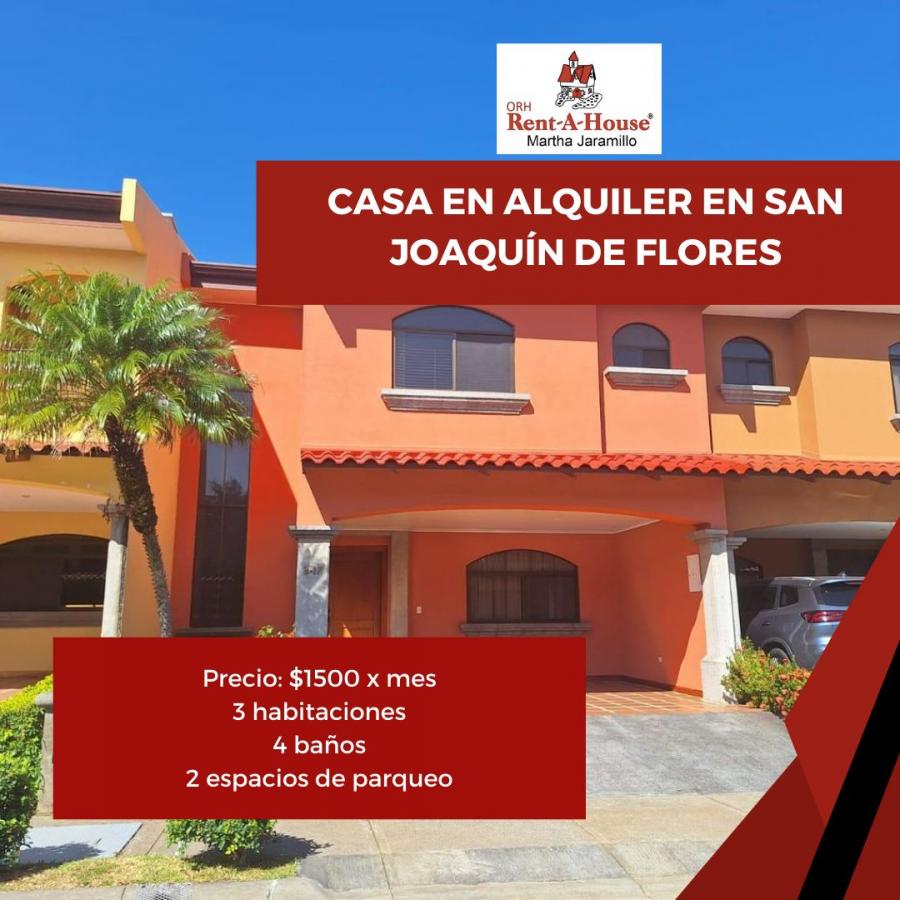 Foto Casa en Alquiler en San Joaqun, Heredia - U$D 1.500 - CAA91357 - BienesOnLine