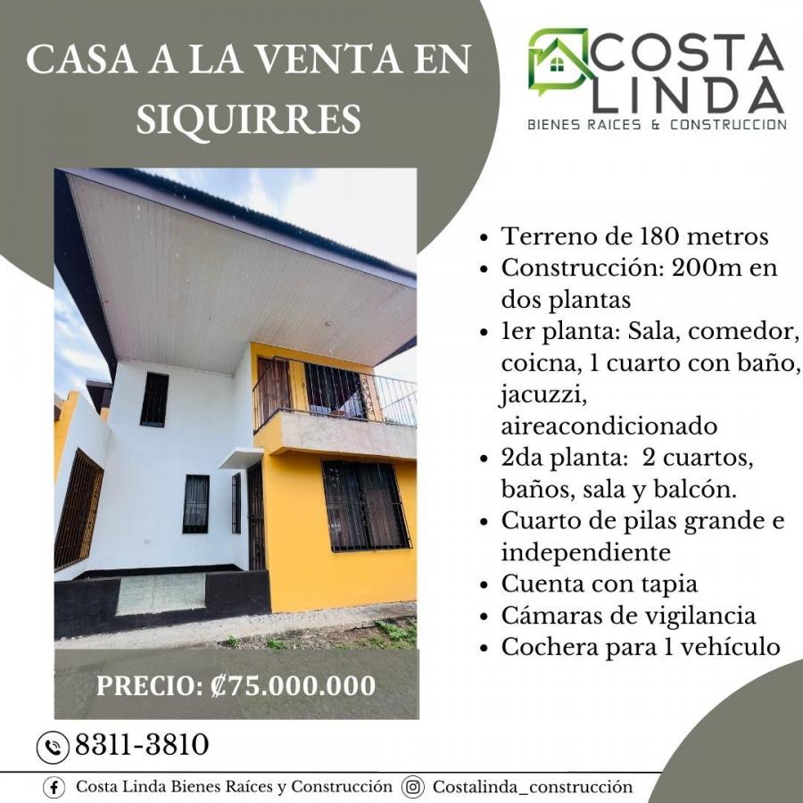 Foto Casa en Venta en INVU, Siquirres, Limón - &cent; 75.000.000 - CAV74468 - BienesOnLine