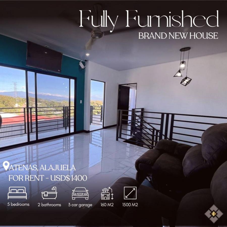 Foto Casa en Alquiler en Atenas, Alajuela - U$D 1.398 - CAA88316 - BienesOnLine