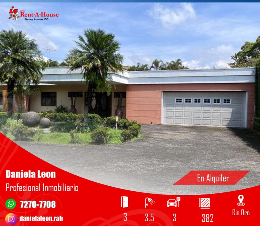 Foto Casa en Alquiler en Rio Oro de Santa Ana, San Jos - U$D 3.000 - CAA73939 - BienesOnLine