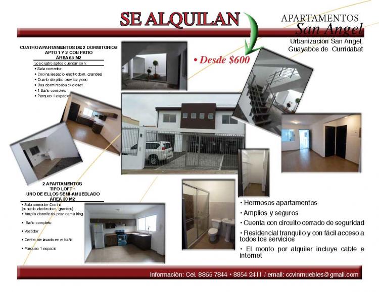 Foto Apartamento en Alquiler en Curridabat, San Jos - U$D 600 - APA2040 - BienesOnLine