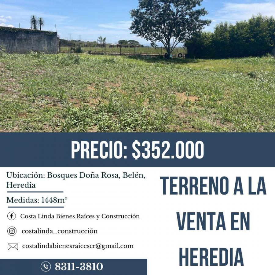 Foto Terreno en Venta en Bosques Doña Rosa, Belén, Heredia - U$D 352.000 - TEV119238 - BienesOnLine