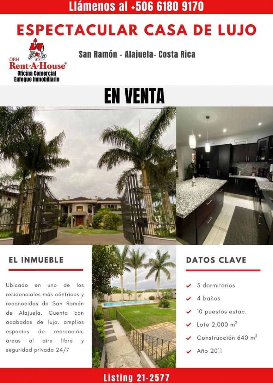 Foto Casa en Venta en San Ramn, San Ramn, Alajuela - U$D 800.000 - CAV48913 - BienesOnLine