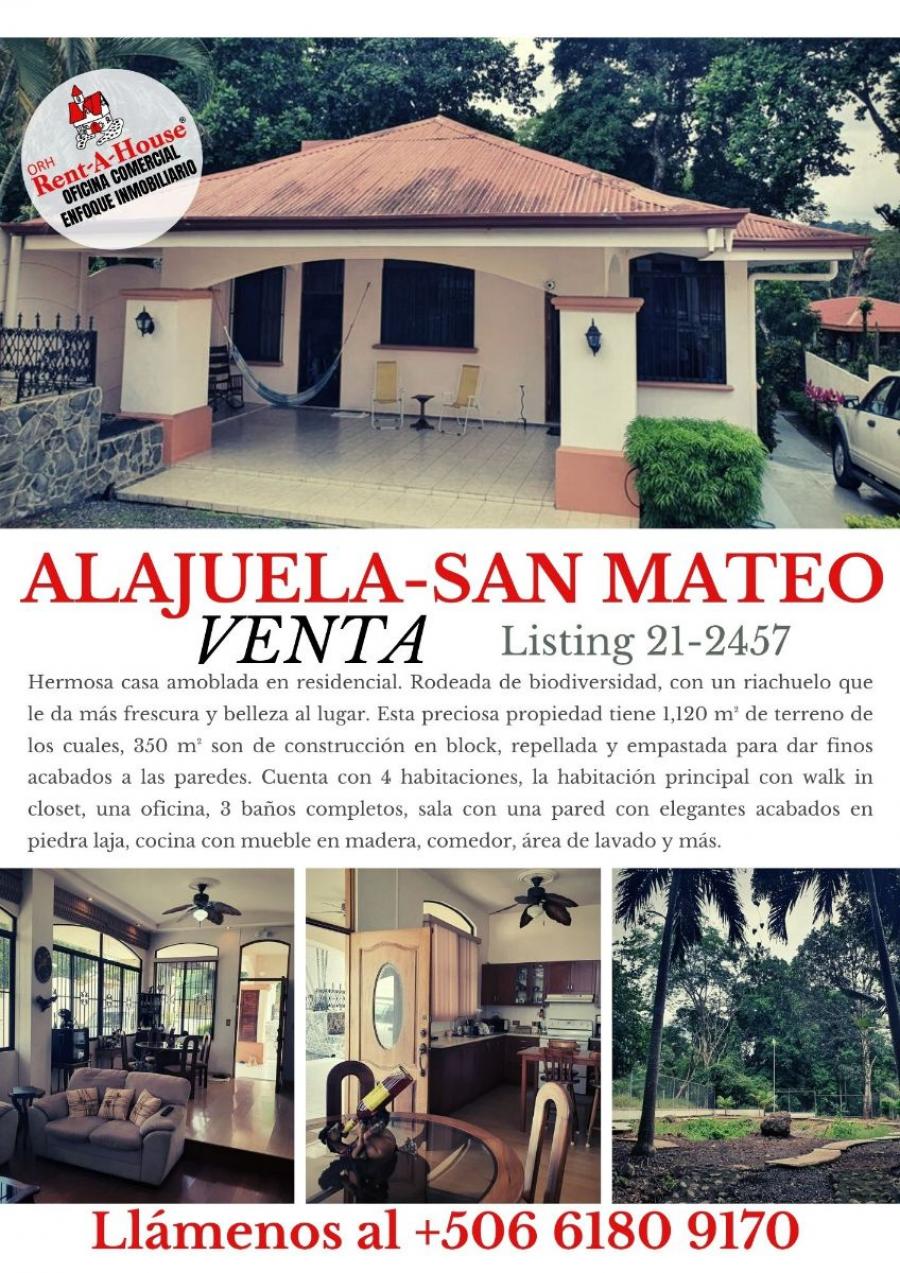 Foto Casa en Venta en San Mateo, San Mateo, Alajuela - ¢ 165.000.000 - CAV49153 - BienesOnLine