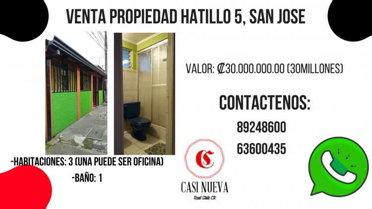 Foto Casa en Venta en Hatillo, San Jos - ¢ 30.500.000 - CAV13855 - BienesOnLine