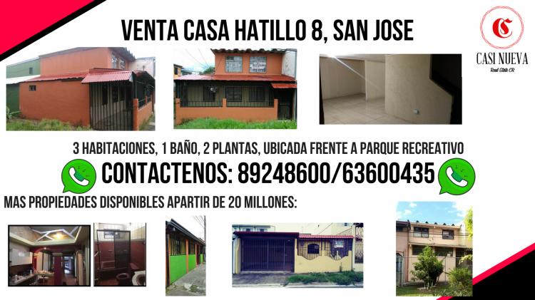 Foto Casa en Venta en Hatillo, San Jos - ¢ 28.000.000 - CAV13829 - BienesOnLine
