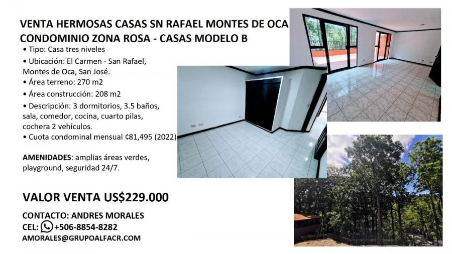 Foto Casa en Venta en SAN RAFAEL MONTES DE OCA, SAN RAFAEL MONTES DE OCA, San Jos - U$D 229.000 - CAV63676 - BienesOnLine