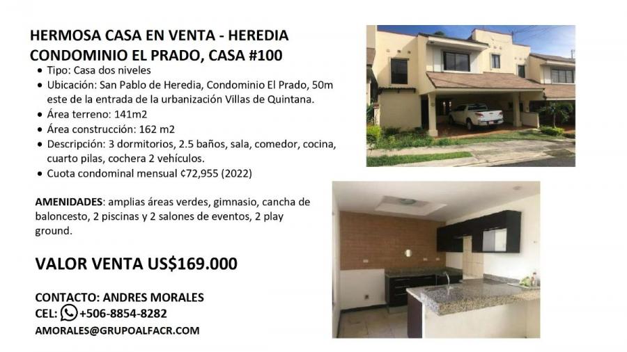 Foto Casa en Venta en San Pablo, Heredia - U$D 169.000 - CAV63657 - BienesOnLine