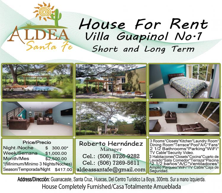 Foto Casa en Alquiler en Santa Cruz, Guanacaste - U$D 300 - CAA13607 - BienesOnLine