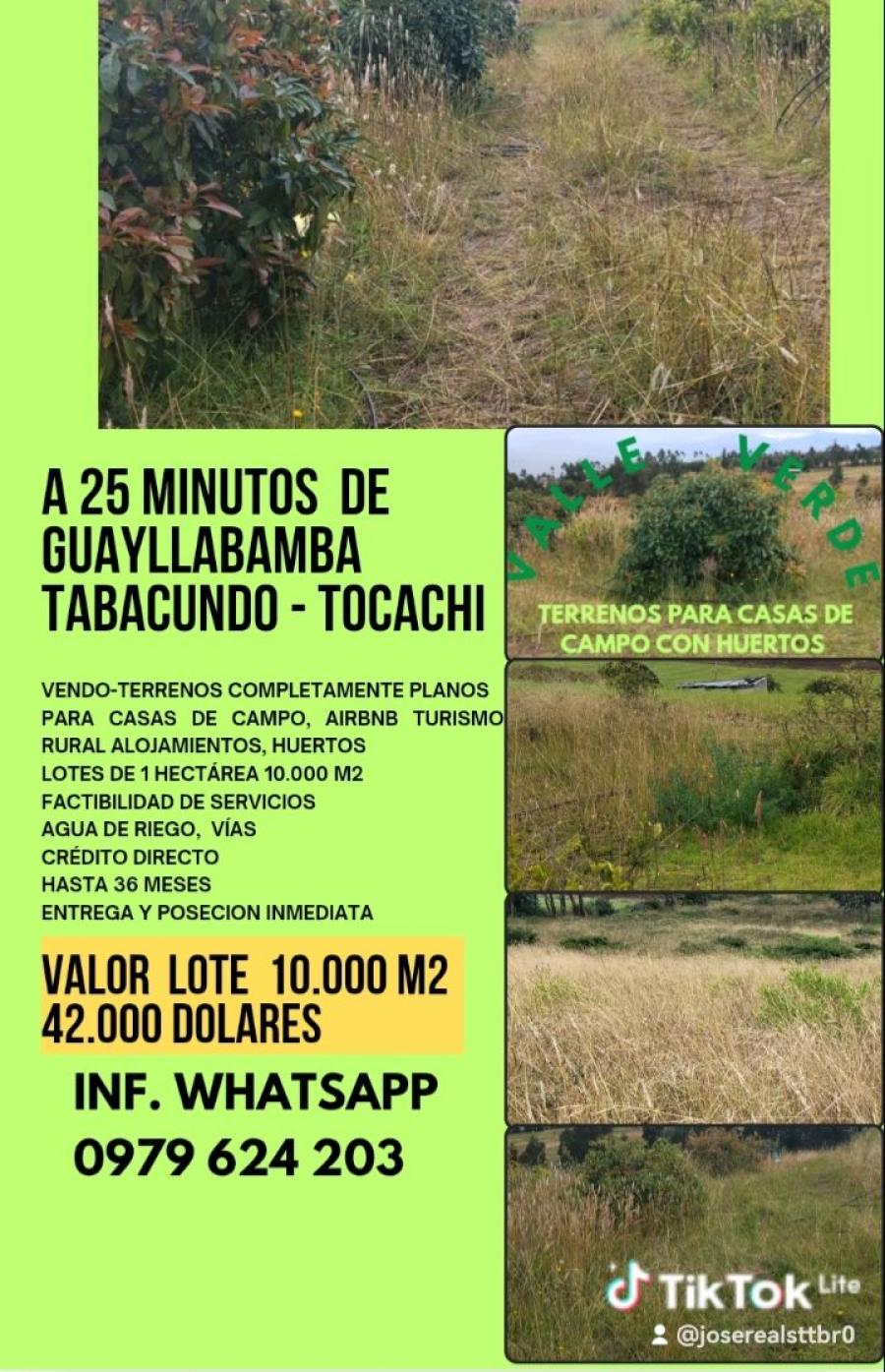 Foto Terreno en Venta en Tocachi, Pedro Moncayo, Pichincha - 10000 hectareas - U$D 42.000 - TEV41627 - BienesOnLine