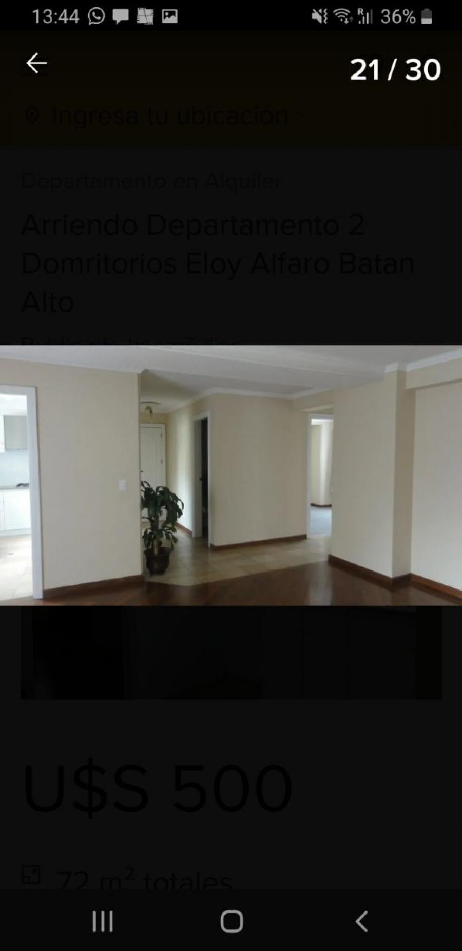 Foto Departamento en Arriendo en Quito, Quito, Pichincha - U$D 500 - DEA35178 - BienesOnLine