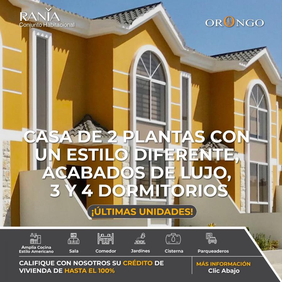 Foto Casa en Venta en Tarqui, Rania conjunto habitacional, Manabi - U$D 79.500 - CAV38876 - BienesOnLine