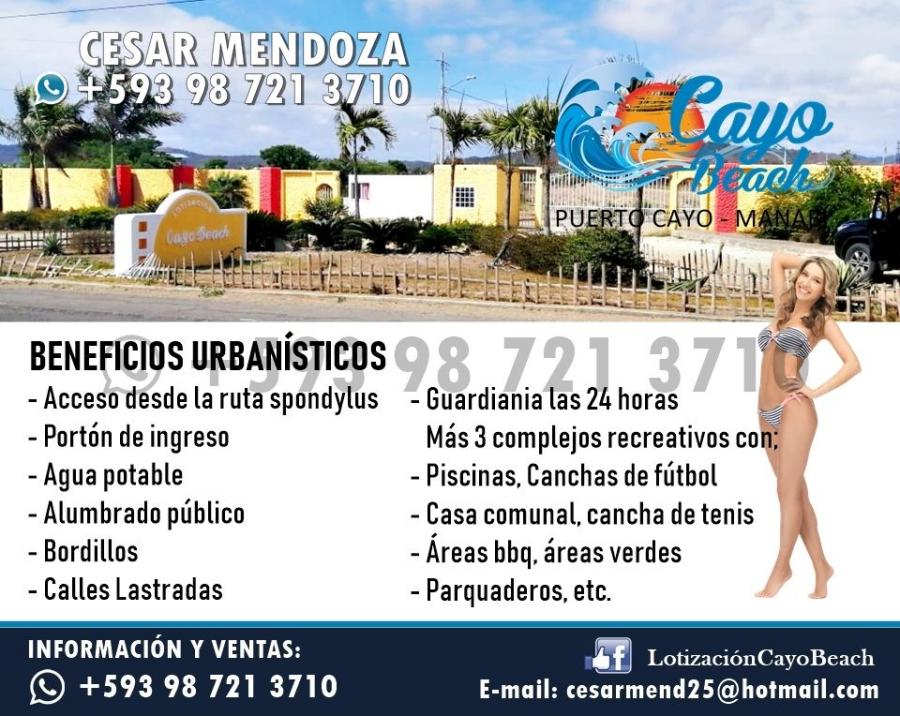 Foto Terreno en Venta en Puerto Cayo, Jipijapa, Manabi - 1 hectareas - U$D 5.400 - TEV28382 - BienesOnLine