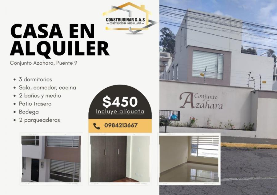 Foto Casa en Arriendo en Conocoto, Quito, Pichincha - U$D 450 - CAA37885 - BienesOnLine