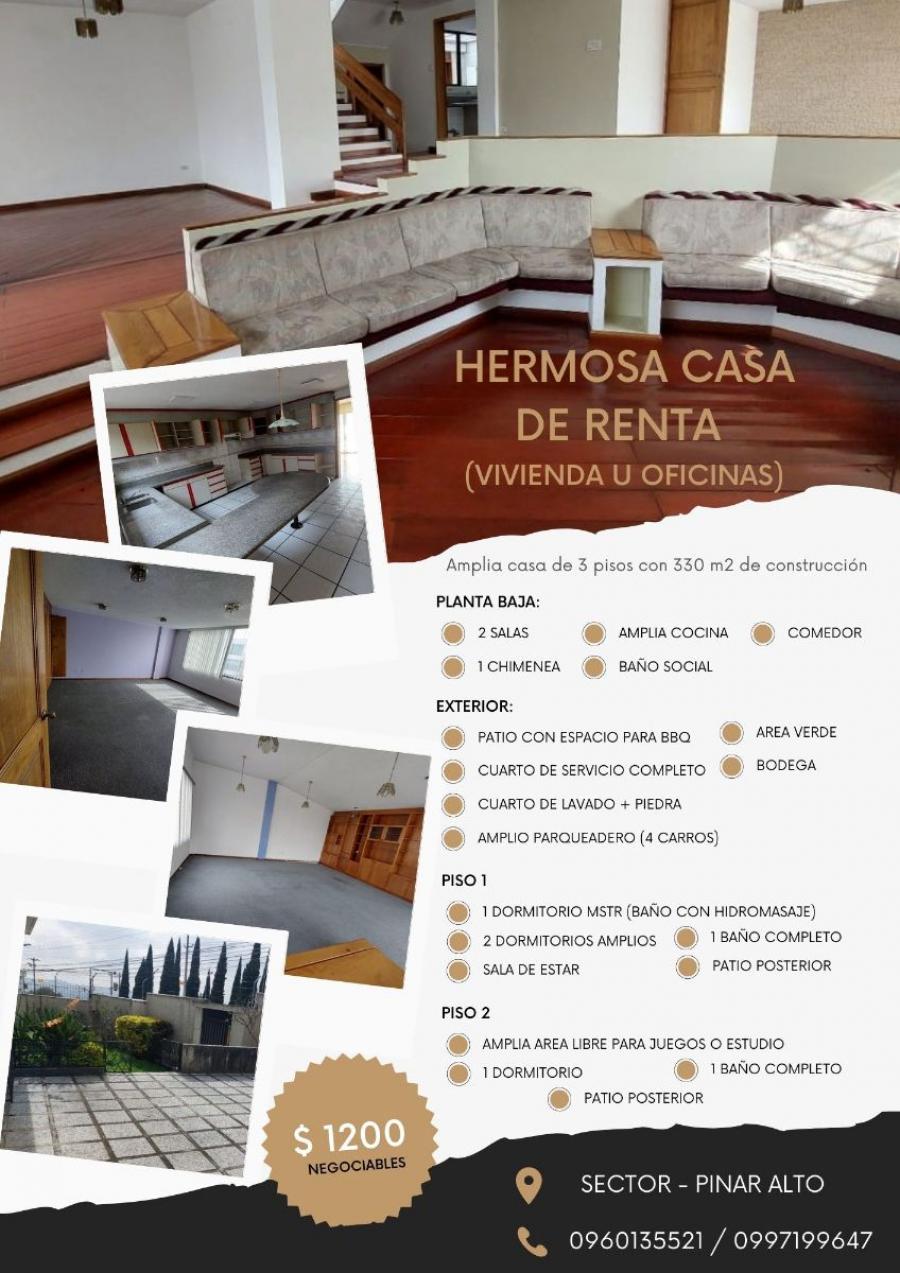 Foto Casa en Arriendo en EL PINAR, Quito, Pichincha - U$D 1.200 - CAA34216 - BienesOnLine