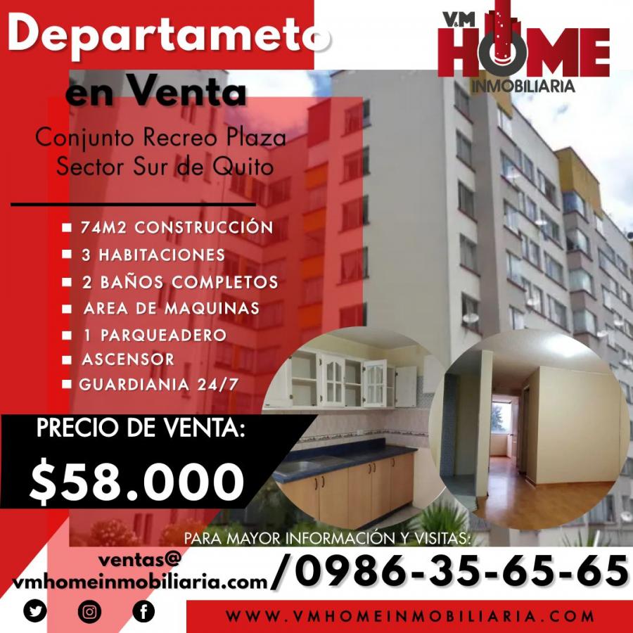 Foto Departamento en Venta en Quito, Pichincha - U$D 58.000 - DEV34370 - BienesOnLine