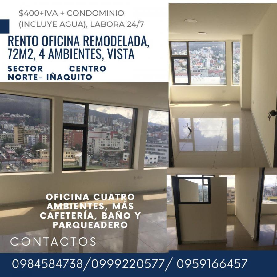 Foto Oficina en Arriendo en Iaquito, Iaquito, Pichincha - U$D 525 - OFA36432 - BienesOnLine