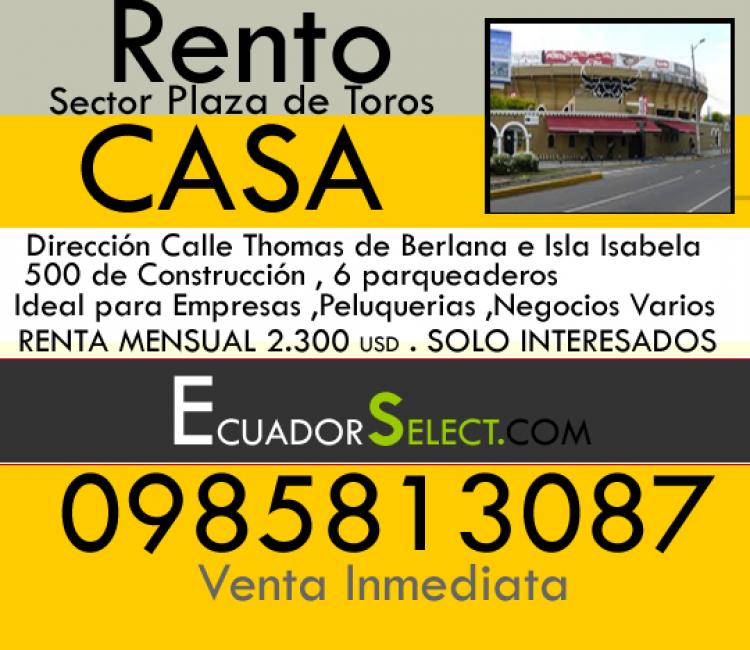 Foto Casa en Arriendo en PLAZA DE TOROS, Quito, Pichincha - U$D 2.300 - CAA12220 - BienesOnLine