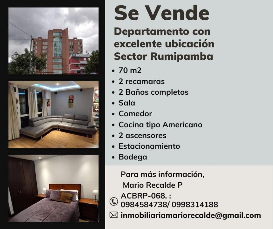 Foto Departamento en Venta en Rumipamba, Quito, Pichincha - U$D 75.000 - DEV36484 - BienesOnLine
