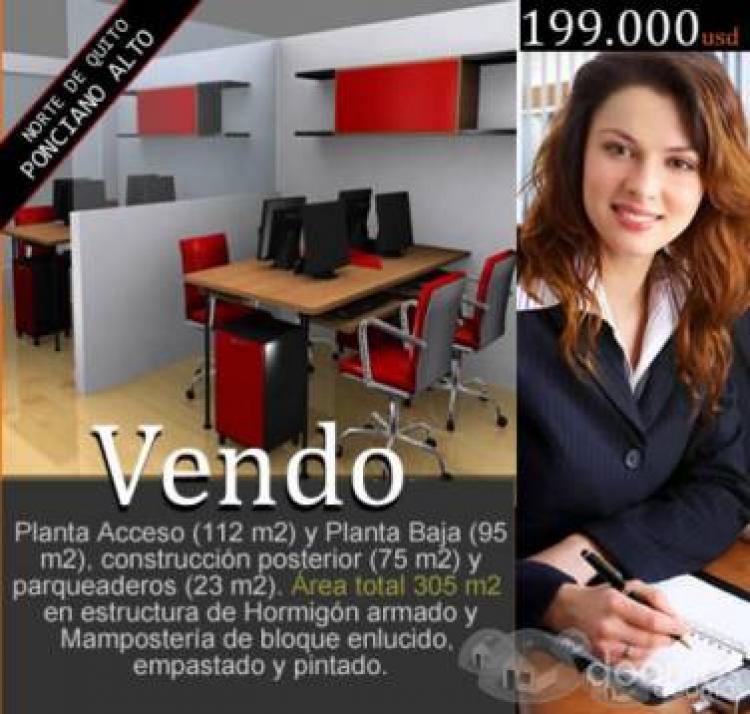 Foto Oficina en Venta en PONCIANO ALTO, Quito, Pichincha - U$D 199.000 - OFV12233 - BienesOnLine