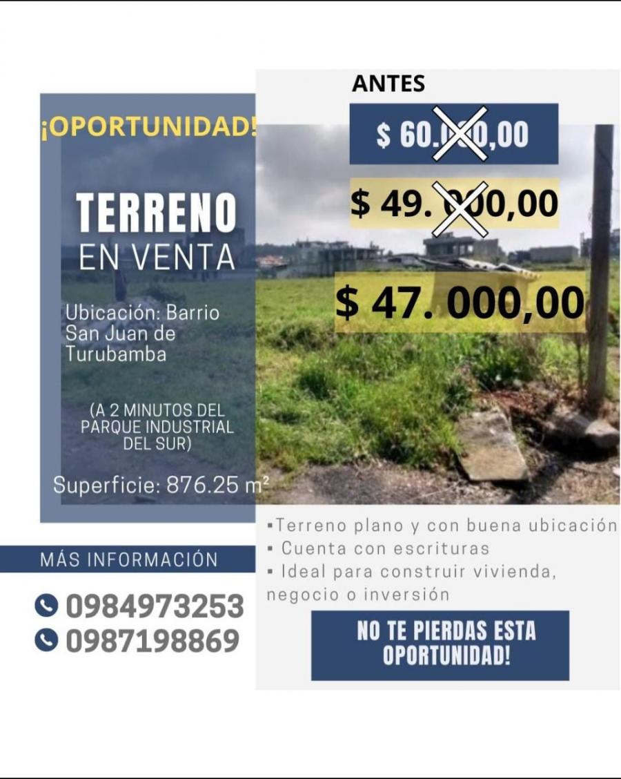 Foto Terreno en Venta en GUAMANI, Quito, Pichincha - U$D 47.000 - TEV41240 - BienesOnLine