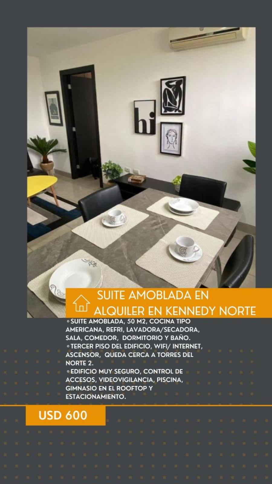 Foto Departamento en Arriendo en Tarqui, Kennedy Norte, Guayas - U$D 600 - DEA36659 - BienesOnLine