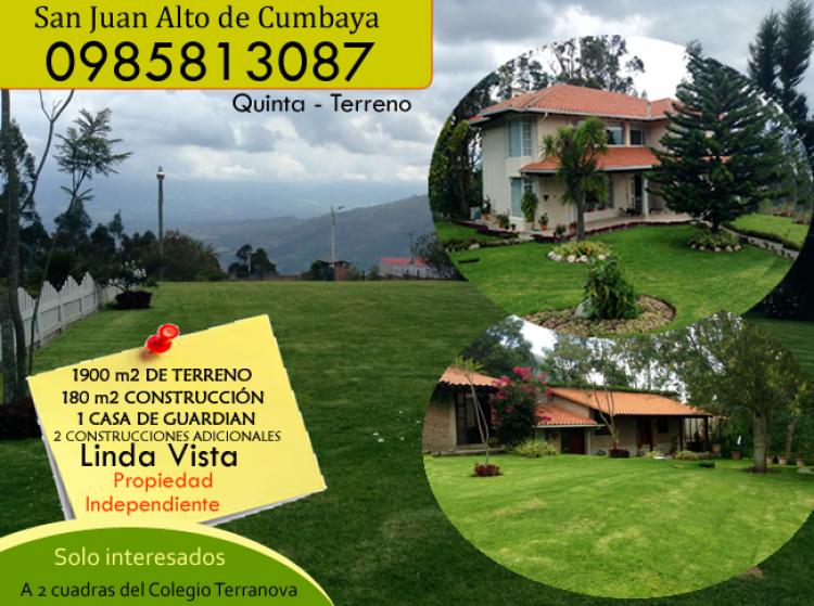 Foto Terreno en Venta en CUMBAYA, , Pichincha - U$D 560.000 - TEV12353 - BienesOnLine